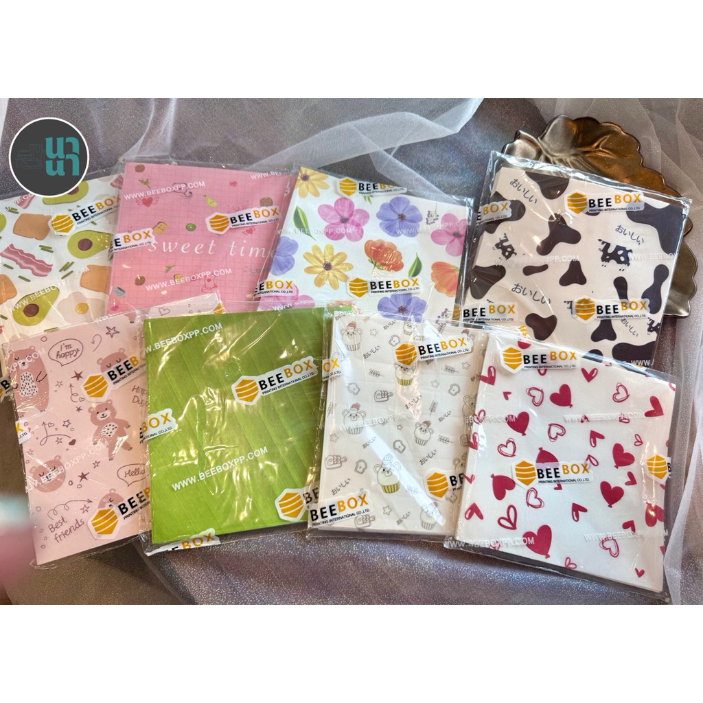 beebox กระดาษรองขนม ขนาด 6 x 6 นิ้ว แพ็ค/100 ชิ้น
