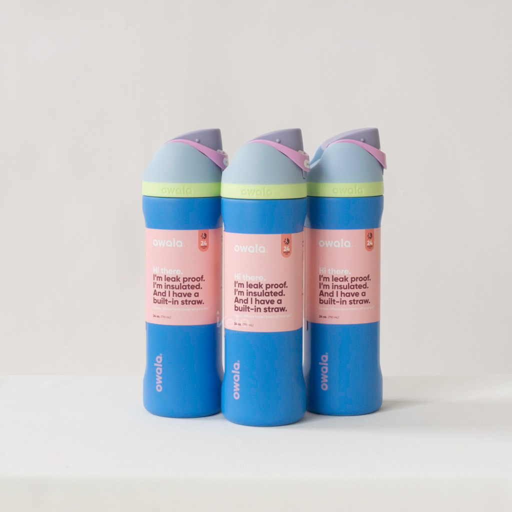 💧Owala💧 FreeSip 24oz ขวดน้ำเก็บความเย็น (Humming Bird)