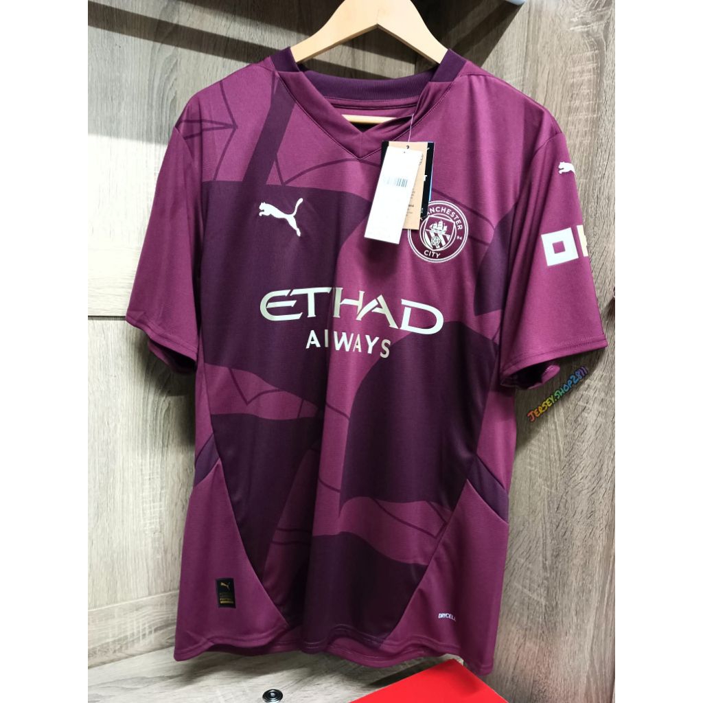 เสื้อฟุตบอลแท้ ทีมแมนซิตี้  ชุดเยือนที่ 3 ปี 2024/25 เสื้อแมนซิตี้ ManchesterCity