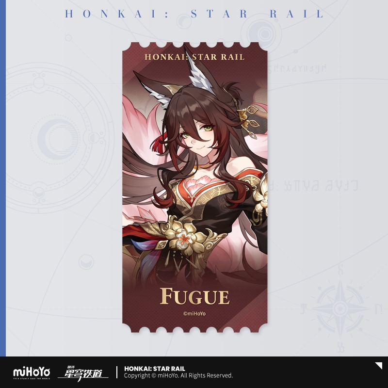 [ พร้อมส่ง / Official ] Honkai : Star Rail Laser Ticket - Fugue ฮงไค สตาร์เรล ตั๋วเลเซอร์ - Fugue