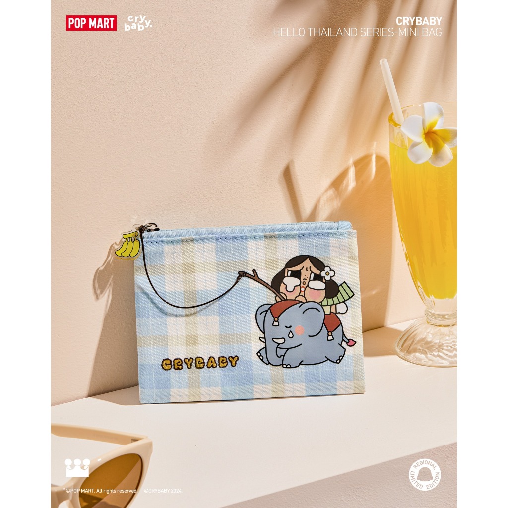 พร้อมส่ง สินค้า กระเป๋าผ้า Thailand limited CRYBABY HELLO THAILAND SERIES-Mini Bag