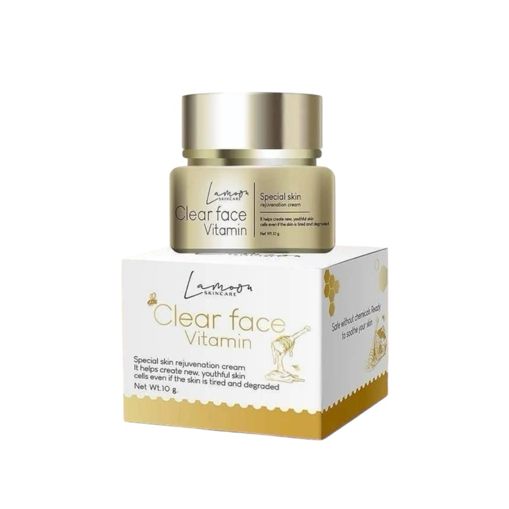 ครีมละมุน วิตามินหน้าใส Lamoon Clear Face Vitamin ขนาด10กรัม ครีมบำรุงผิวหน้า