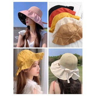 ฺB001 [พร้อมส่งจากไทย] มี6สี หมวก หมวกบักเก็ต