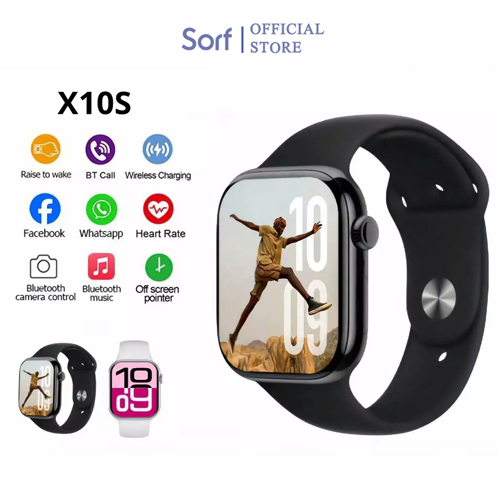 Sorf X10s SmartWatch พร้อม AI ในตัว หน้าจอใหญ่ 2.04” กันน้ำ IP67 สมาร์ทวอทช์อัจฉริยะ ดีไซน์ทันสมัย