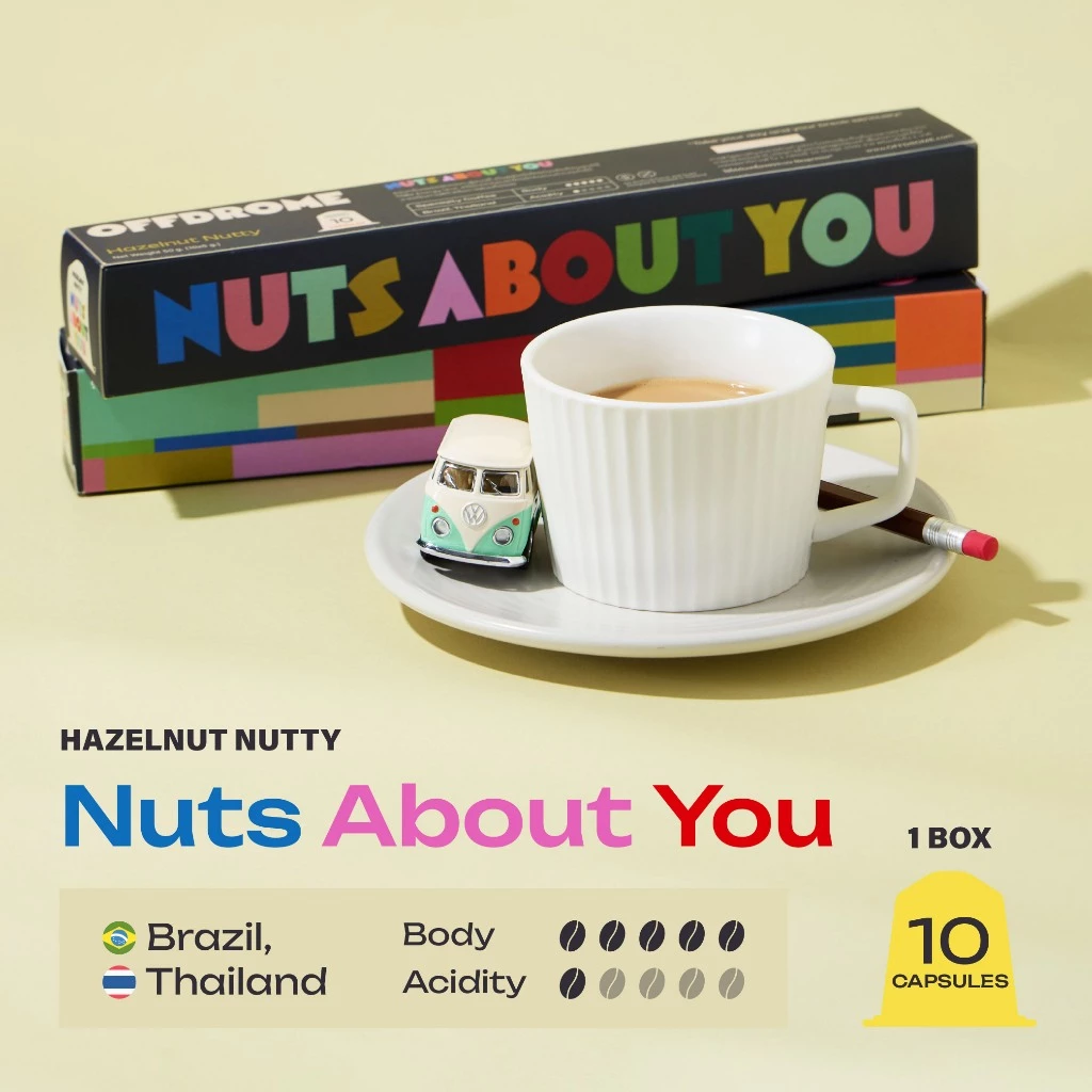 Nuts About You | กาแฟแคปซูลระบบ Nespresso® | Coffee Capsules Nespresso® Compatible | OFFDROME
