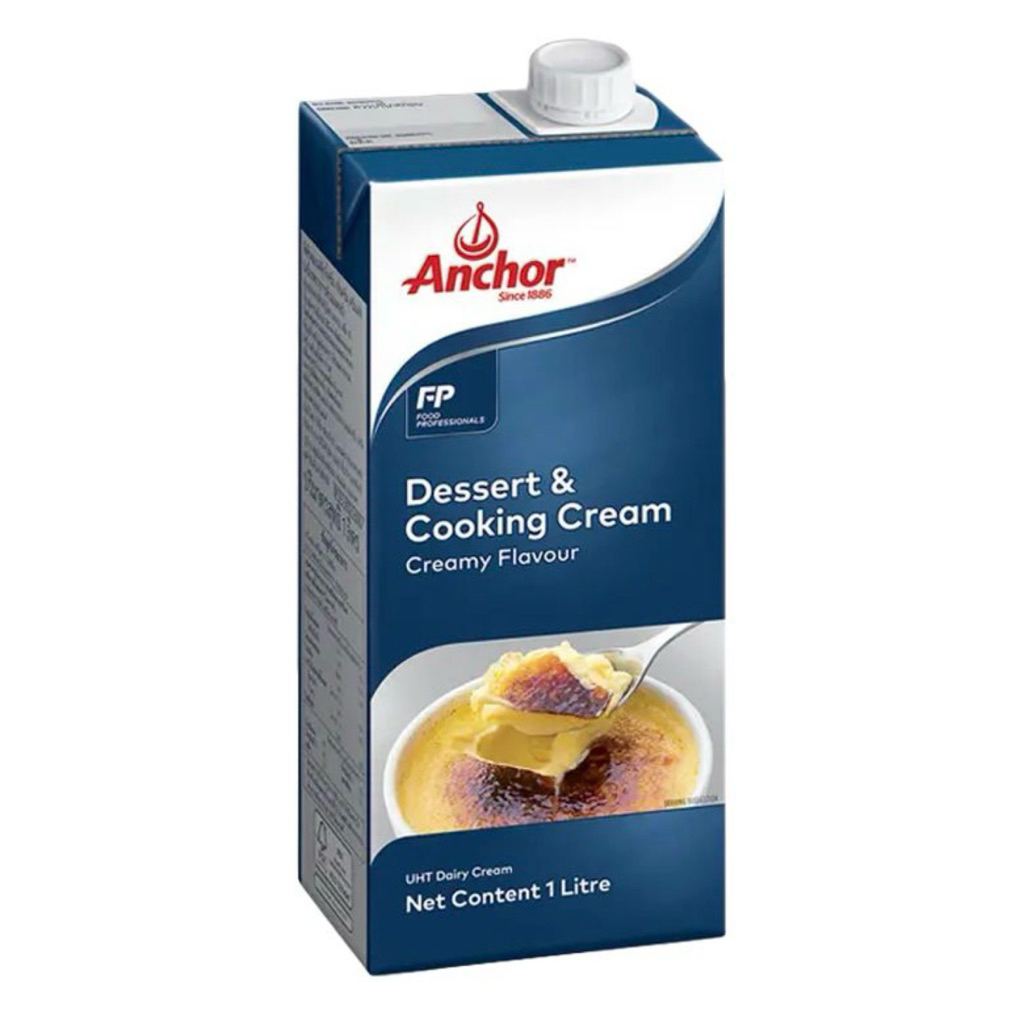 Anchor แองเคอร์ ดีเซิร์ตและคุกกิ่งครีม 1 ลิตร แช่เย็น ส่งด่วน วิปครีม