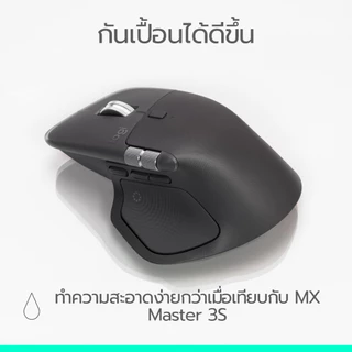 Logitech MX Master 4 Ergonomic Wireless Mouse เมาส์บลูทูธไร้สาย กลไกสั่นตอบสนองขั้นสูง ล้อเลื่อนเร็วพิเศษ