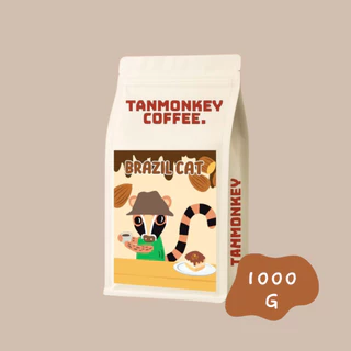 Tanmonkey Brazil Cerrado Coffee Pulped-Natural เมล็ดกาแฟคั่ว คั่วกลางเข้ม ( Full City )