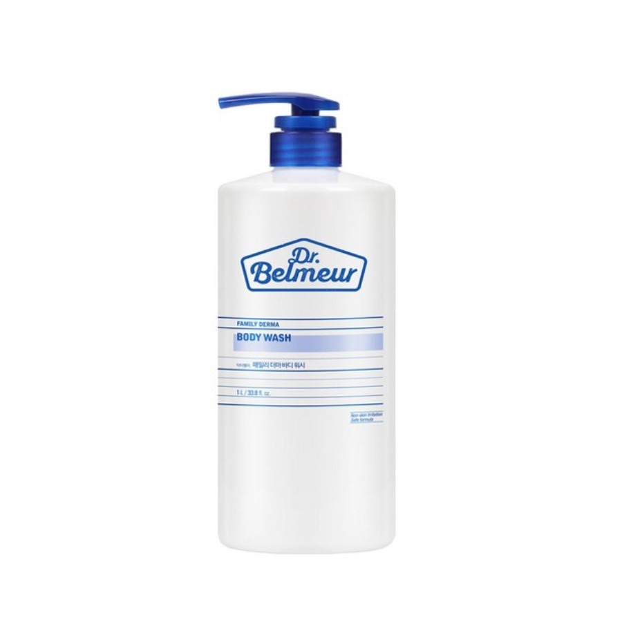 (ครีมอาบน้ำ 1 ลิตร) THE FACE SHOP DR.BELMEUR FAMILY DERMA BODY WASH สูตรอ่อนโยน เพื่อผิวแข็งแรง ค่า pH ที่เป็นมิต