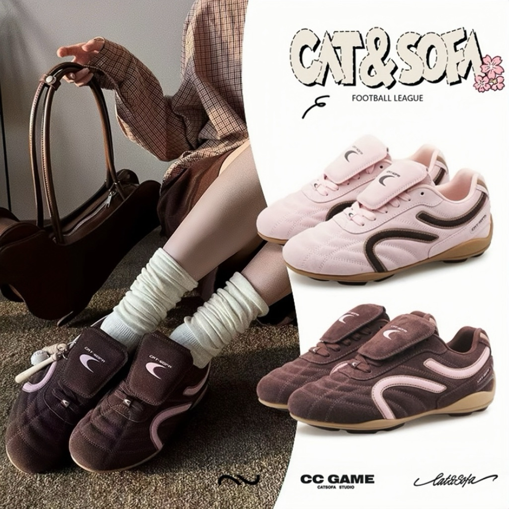 Cat&Sofa รองเท้าผ้าใบใส่สบาย รุ่น Football league🎀⚽️