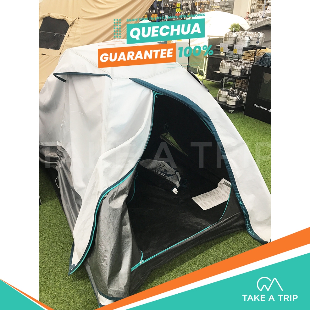 เต็นท์ QUECHUA เต็นท์ตั้งแคมป์ รุ่น MH100 Fresh & Black สำหรับ 2 คน