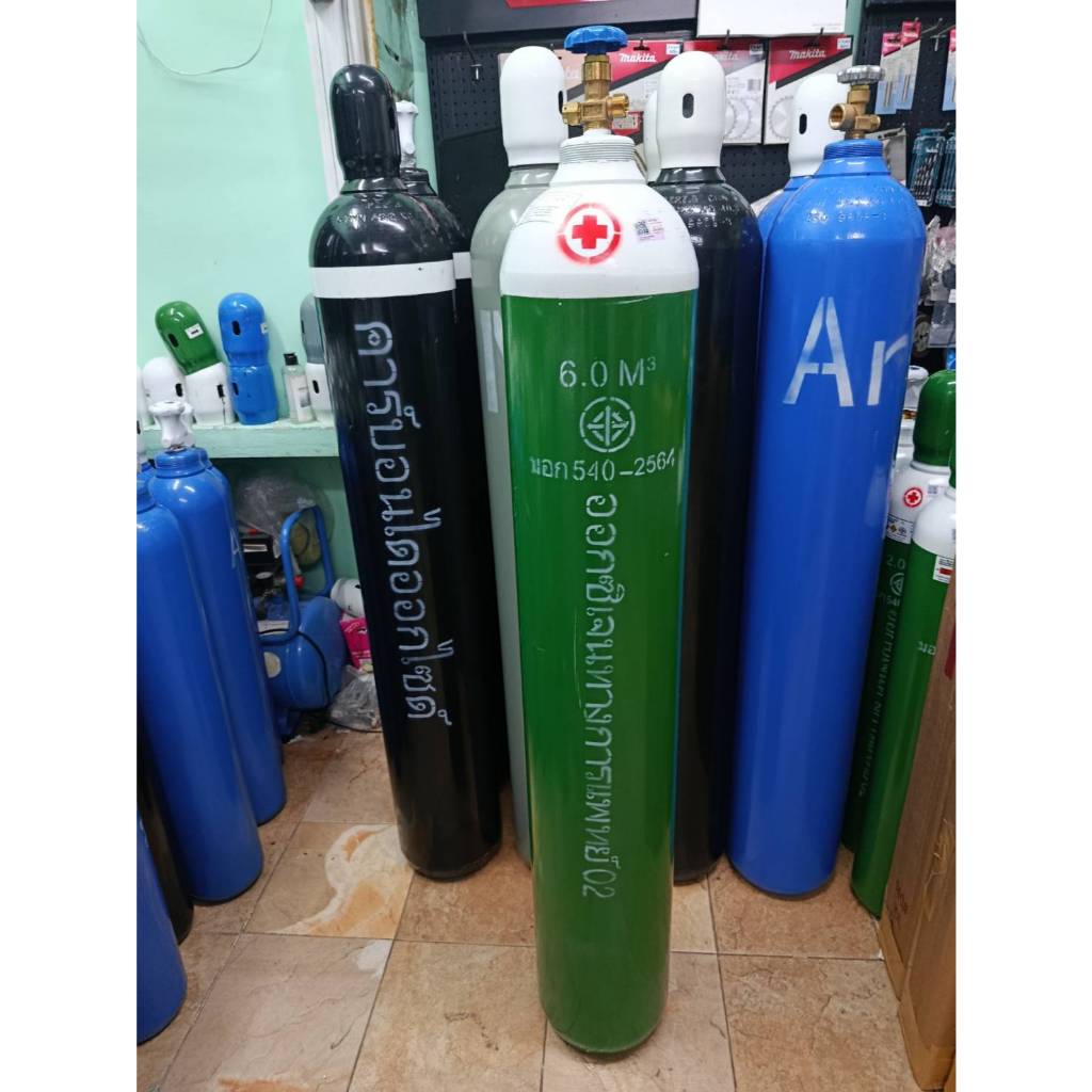 ถังออกซิเจน 6 คิว ถังใหม่ มือ 1 พร้อมใช้งาน