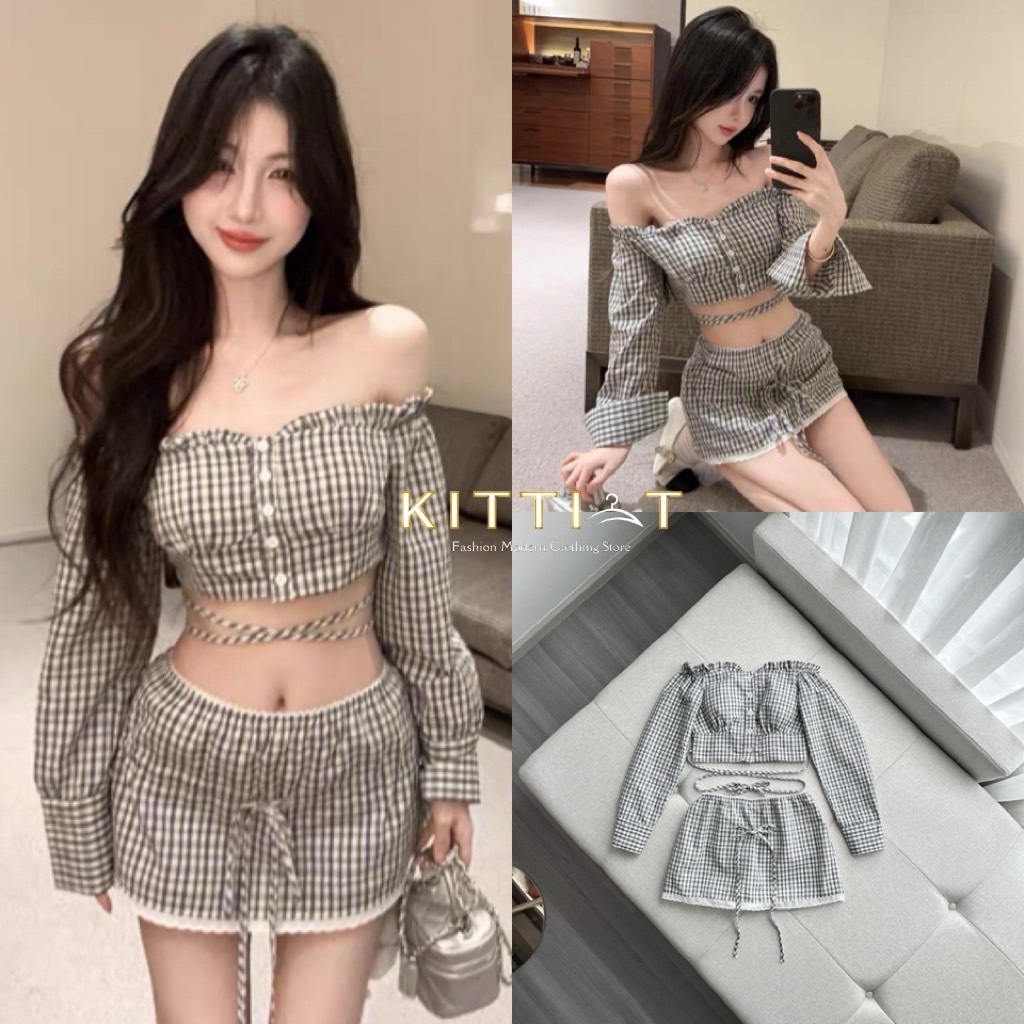 KITTI-T setผ้าลายสก็อต :::  KT 920