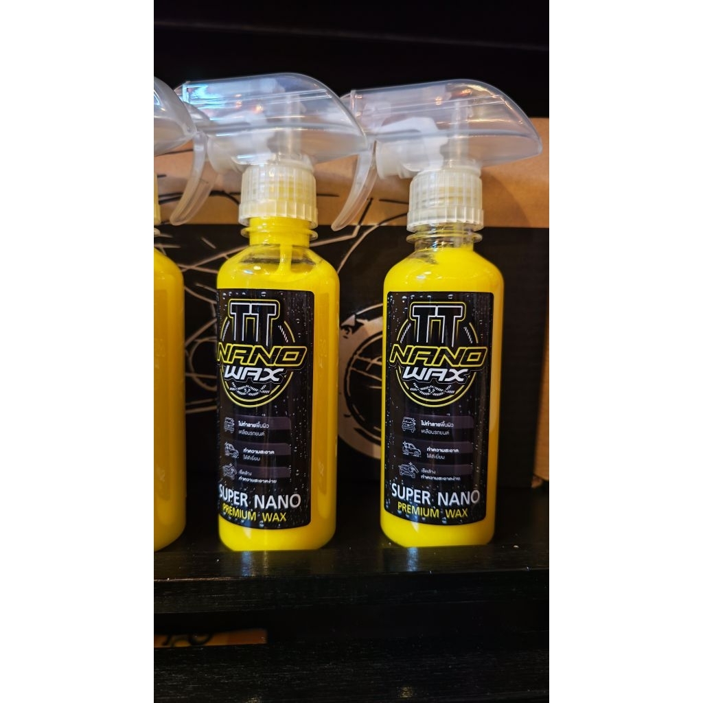 TT Nano Wax สเปรย์เคลือบสีรถยนต์และมอเตอร์ไซค์ น้ำยาTT 250ml แถมฟรีผ้าไมโครไฟเบอร์ + ฟองน้ำ พร้อมส่งสินค้าล๊อตใหม่