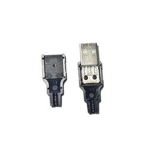 หัว USB Type A พร้อมฝาครอบ สำหรับงาน DIY มีให้เลือกแบบตัวผู้และตัวเมีย