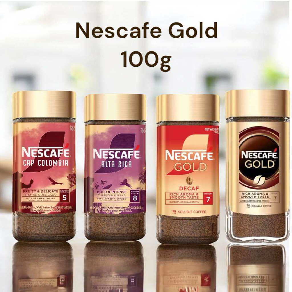 เนสกาแฟโกลด์ NESCAFE GOLD  💯%Imported  Alta Rica/cap Colombia /แอดต้าริก้า/โคลัมเบีย ไม่มีจำหน่ายที่