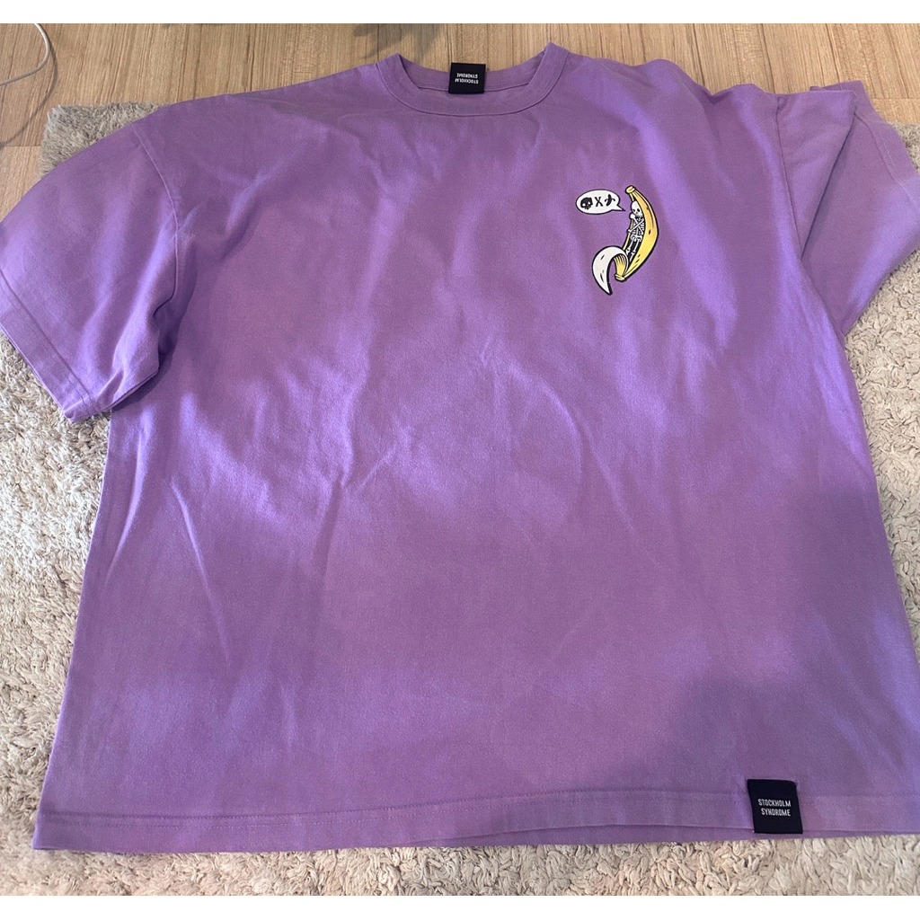 เสื้อยืดOver size aland สีม่วง👚มือ2