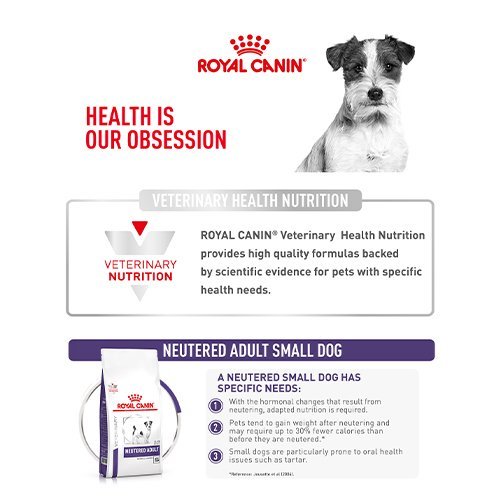 Royal canin Neutered adult small dog 3.5 kg อาหารสุนัขโตพันธุ์เล็กหลังทำหมัน - รูปที่ 2