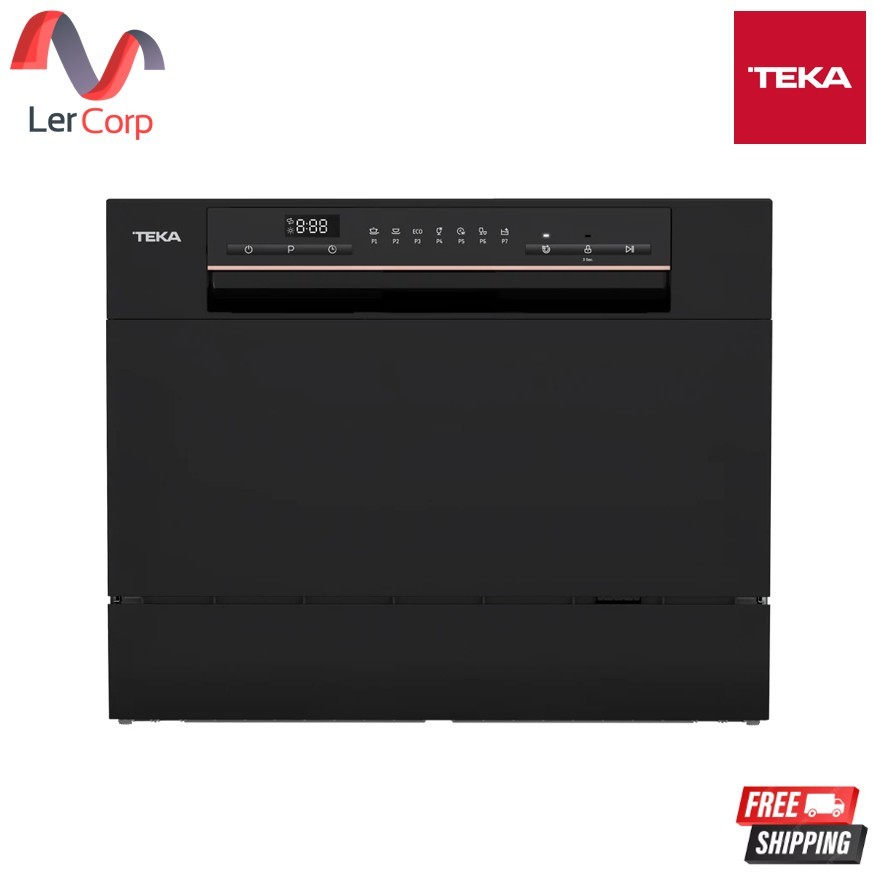 (TEKA) Freestanding เครื่องล้างจานความจุ 6 ชุดอาหาร 7 โปรแกรม รุ่น  LC 24700 BK สีดำ
