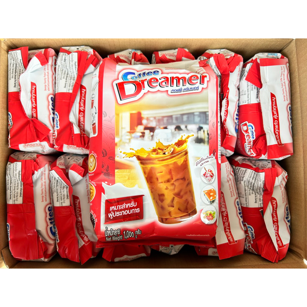 ครีมเทียม ดรีมเมอร์ (ถุงแดง) ยกลัง 12 ถุง ถุง 1,000 กรัม Coffee Dreamer