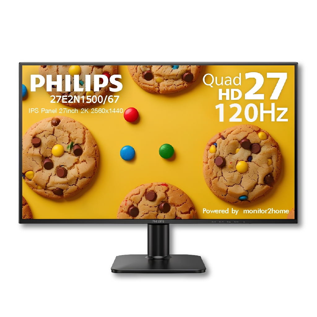 Philips 27E2N1500 27" 2K Quad HD Monitor - IPS 120Hz, 1ms MPRT, Adaptive-Sync VESA Mount, HDMI & Dis