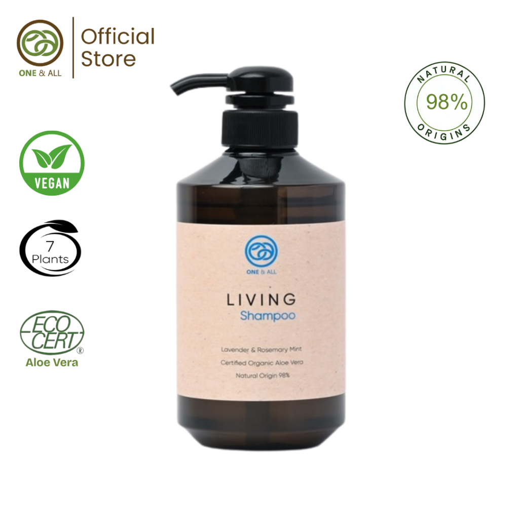 Living Shampoo แชมพูเนเชอรัลสูตรอ่อนโยน 500ml