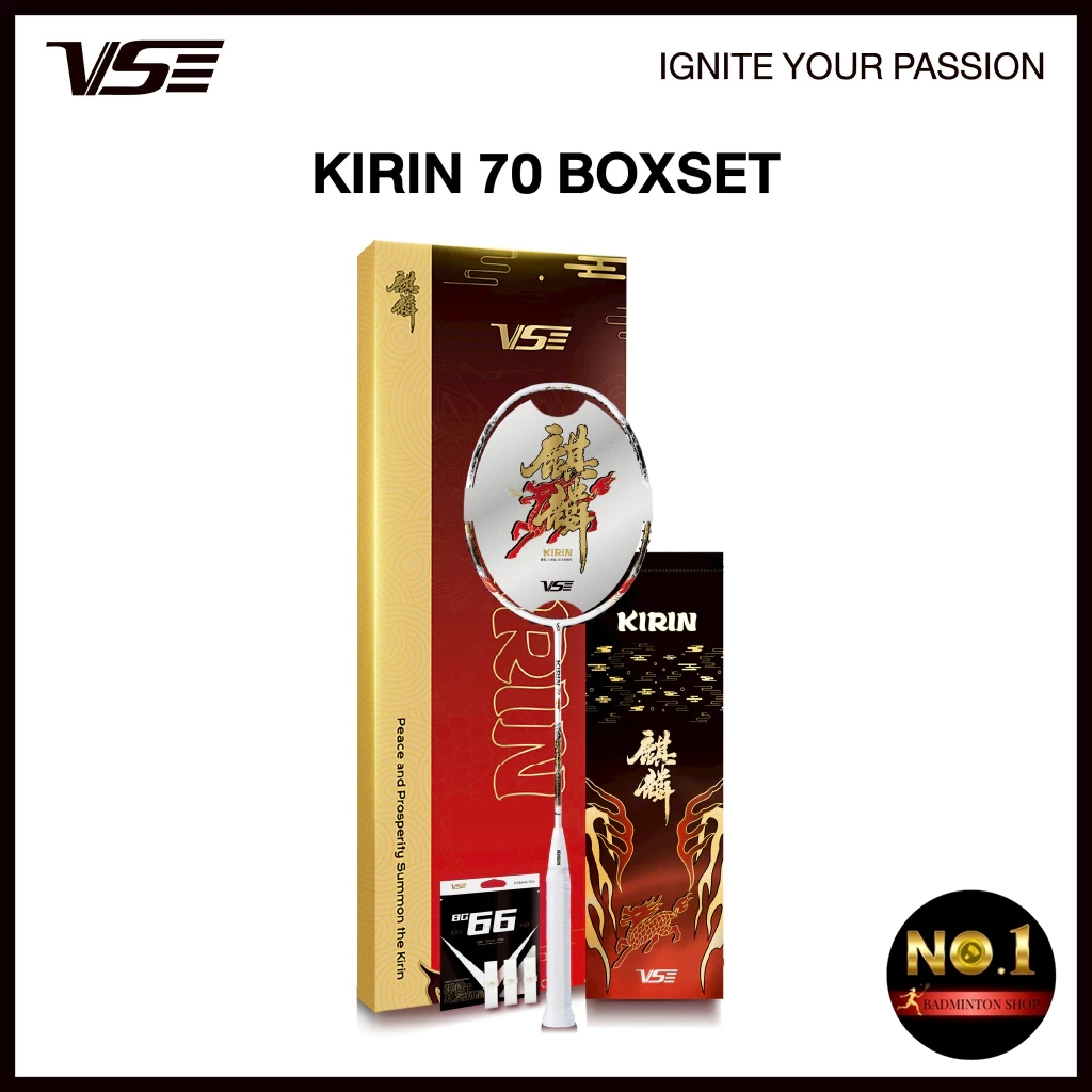 VS ไม้แบดมินตัน รุ่น Kirin70 Limited Edition Boxset แท้ 💯 By. No.1 Badminton Shop (โปรดอ่านรายละเอีย