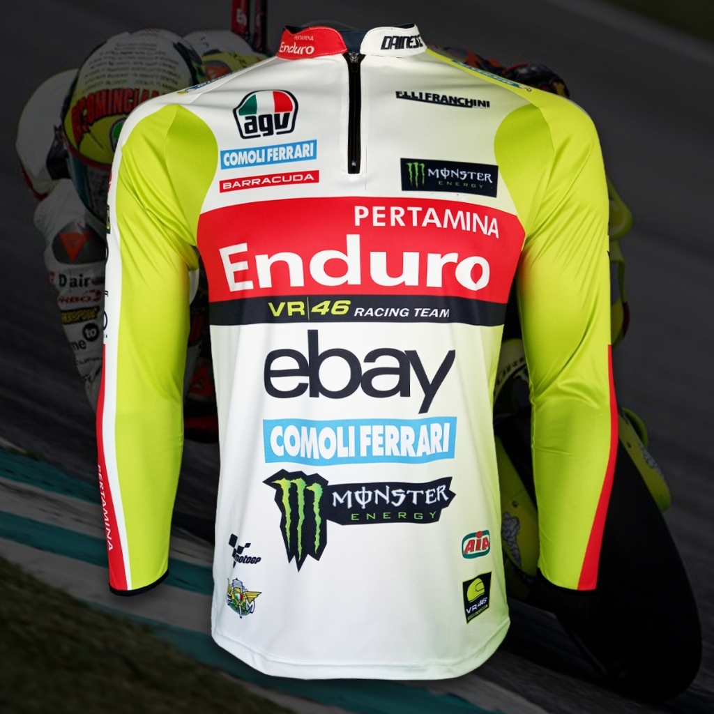 เสื้อแขนยาว MotoGP Pertamina Enduro VR46 Racing Team เสื้อบิ๊กไบค์โมโตจีพี ทีม เพอร์ตามีน่า วีอาร์46