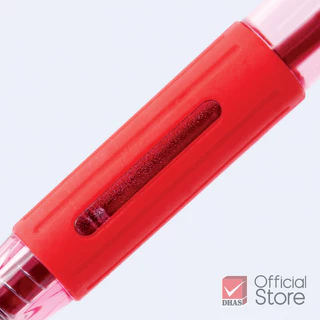 [แพ็ค 12 ด้าม] Quantum ปากกา ปากกาลูกลื่น เจลลูลอยด์ 007 Hitz แดง 0.7 จำนวน 12 ด้าม