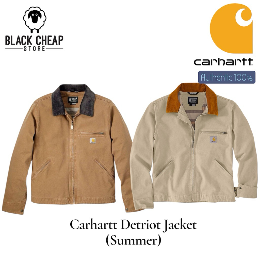 พร้อมส่ง (ของแท้ 100%) Carhartt 106234 RE-ENGINEERED RUGGED FLEX® RELAXED FIT DUCK DETROIT JACKET (Summer)