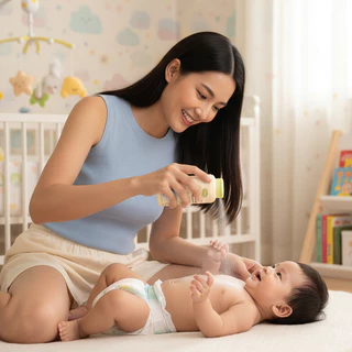 แบรนด์แท้ แพ็คคู่สุดคุ้ม Enfant Organic แป้งเด็ก อองฟองต์ออแกนิค Baby powder no Talcum 2 pcs.
