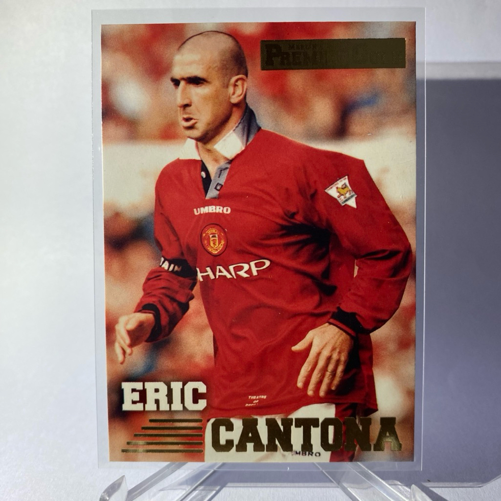 การ์ดนักฟุตบอลสำหรับสะสม ERIC CANTONA, MANCHESTER UNITED, MERLIN PREMIER GOLD