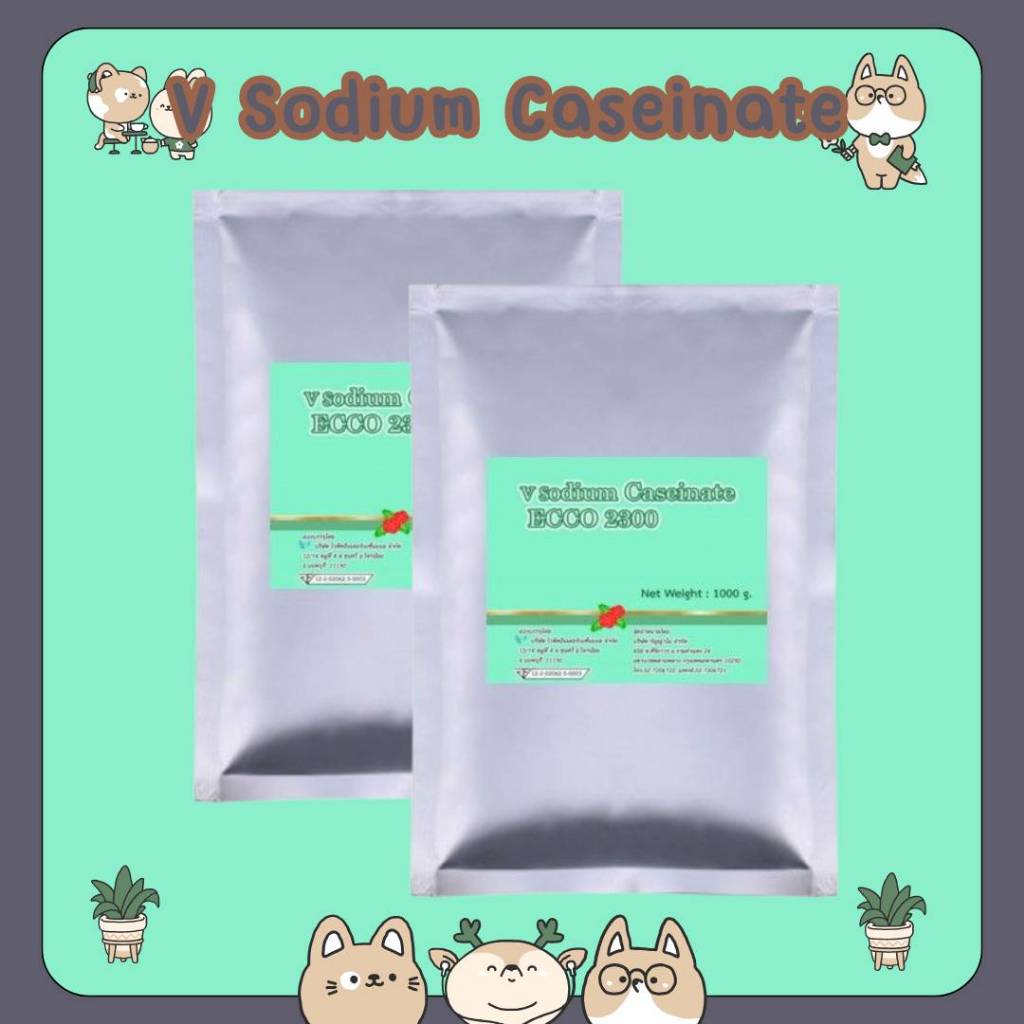 &V Sodium Caseinate: โปรตีนเคซีน โปรตีนนมวัว WHEY PROTEIN CONCENTRATE 80% 1kg