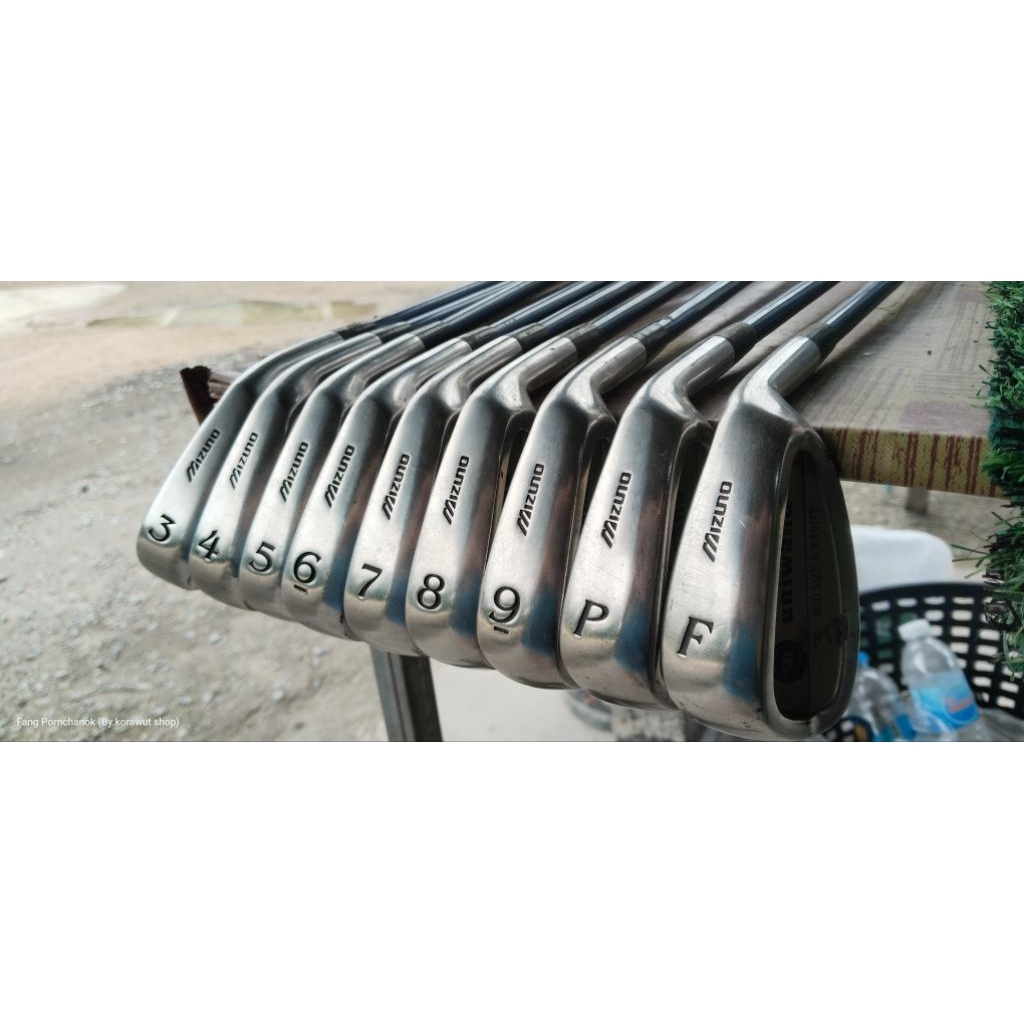 ไม้กอล์ฟมือสอง ชุดเหล็ก Mizuno/มีเหล็ก 3-4-5-6-7-8-9-p-f ขาด s ก้านกราไฟต์ FLEX-R