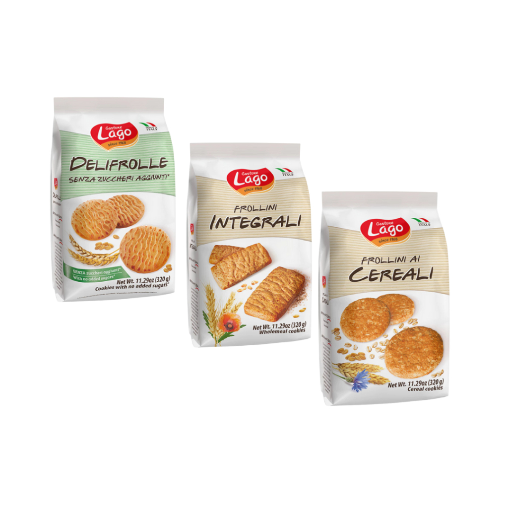 คุกกี้ธัญพืช Gastone Lago Cookies since 1968 คุกกี้ธัญพืช มี 3 แบบ น้ำหนัก 320 กรัม สินค้านำเข้าจากอ