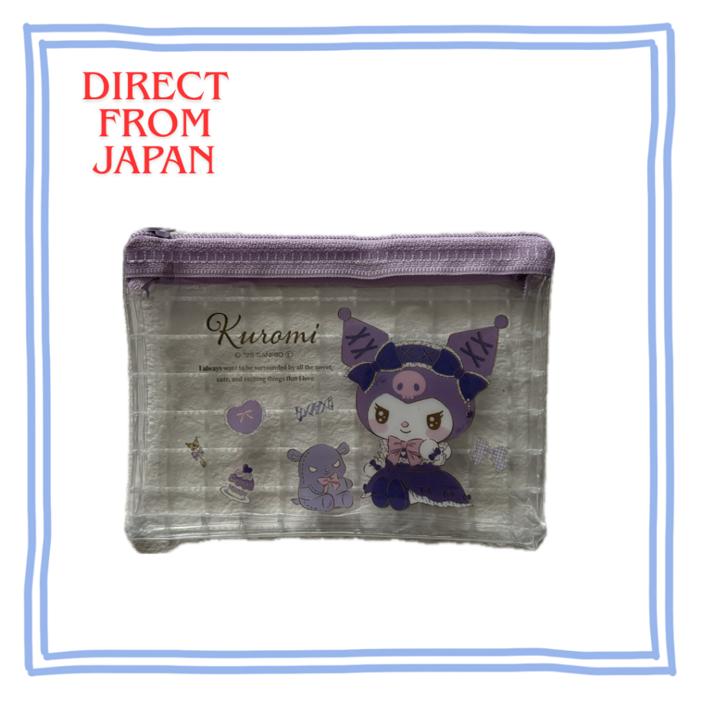 【Direct from Japan】กระเป๋าตาข่าย Sanrio Kuromi Daiso น่ารัก สำหรับจัดเก็บของใช้