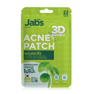Jabs Acne Patch 22 Dots 1 ซอง แผ่นแปะสิว 3D จากแจ๊บส์ คุมมัน ดูดซับของเหลวจากสิว