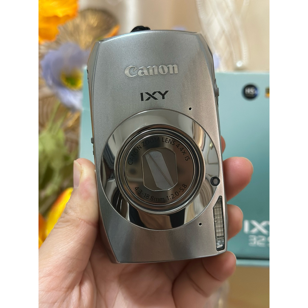 Canon IXY32s สีเงินเงาสวยมาก อุปกรณ์ครบกล่อง สภาพ99% ใหม่มาก