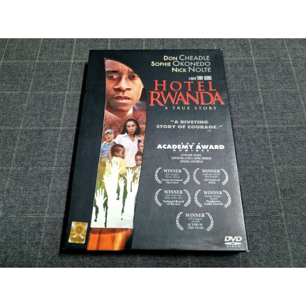 DVD ภาพยนตร์ดราม่าจากเหตุการณ์จริง "Hotel Rwanda / รวันดา ความหวังไม่สิ้นสูญ" (2004)