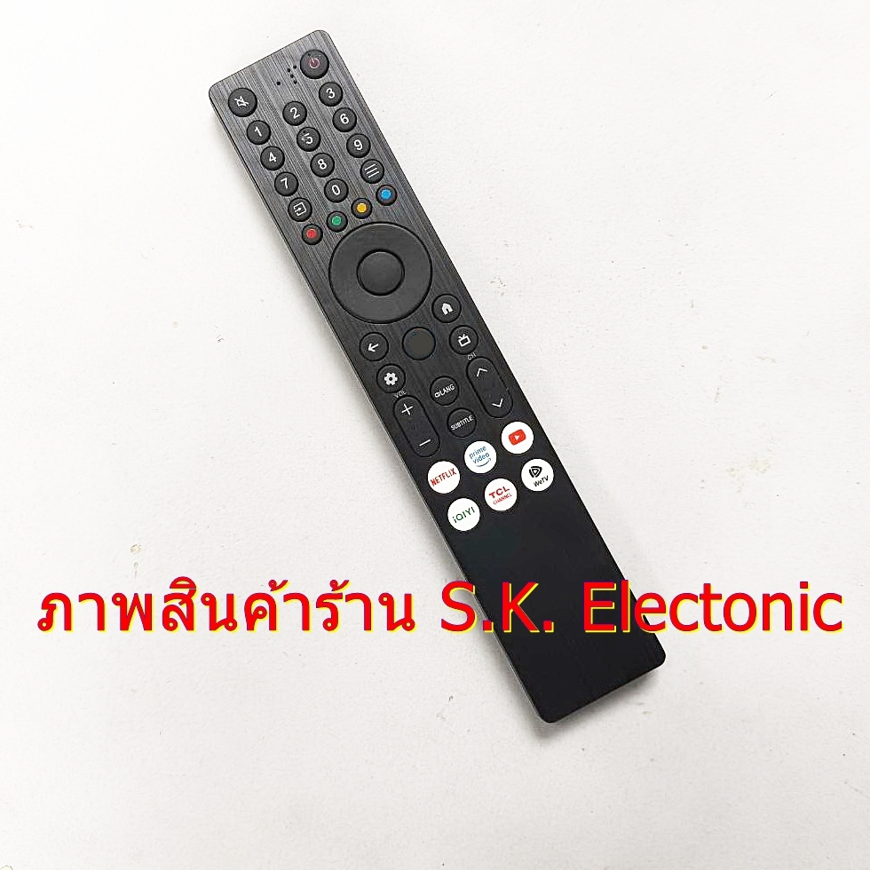 รีโมทใช้กับทีซีแอล กูเกิ้ลทีวี * ไม่มีคำสั่งเสียง * อ่านรายละเอียดสินค้าก่อนสั่งซื้อ ** Remote for TCL GoogleTV