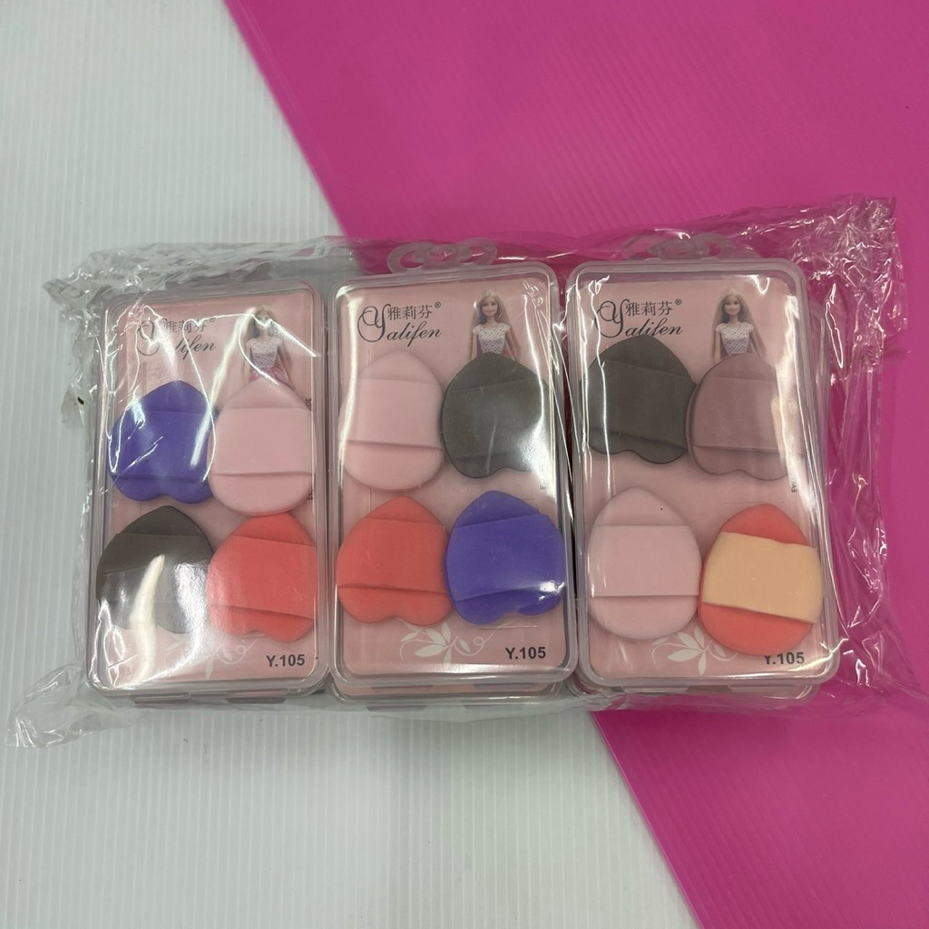 (ยกโหล 12 แพ็ค ) No.1511 พับฟองน้ำ พับมือสอดใส่นิ้ว หนึ่งกล่องบรรจุด้วยสี่ชิ้นใส่กล่องพลาสติกมีหูห้อยคละสี ได้ 12 กล่อง
