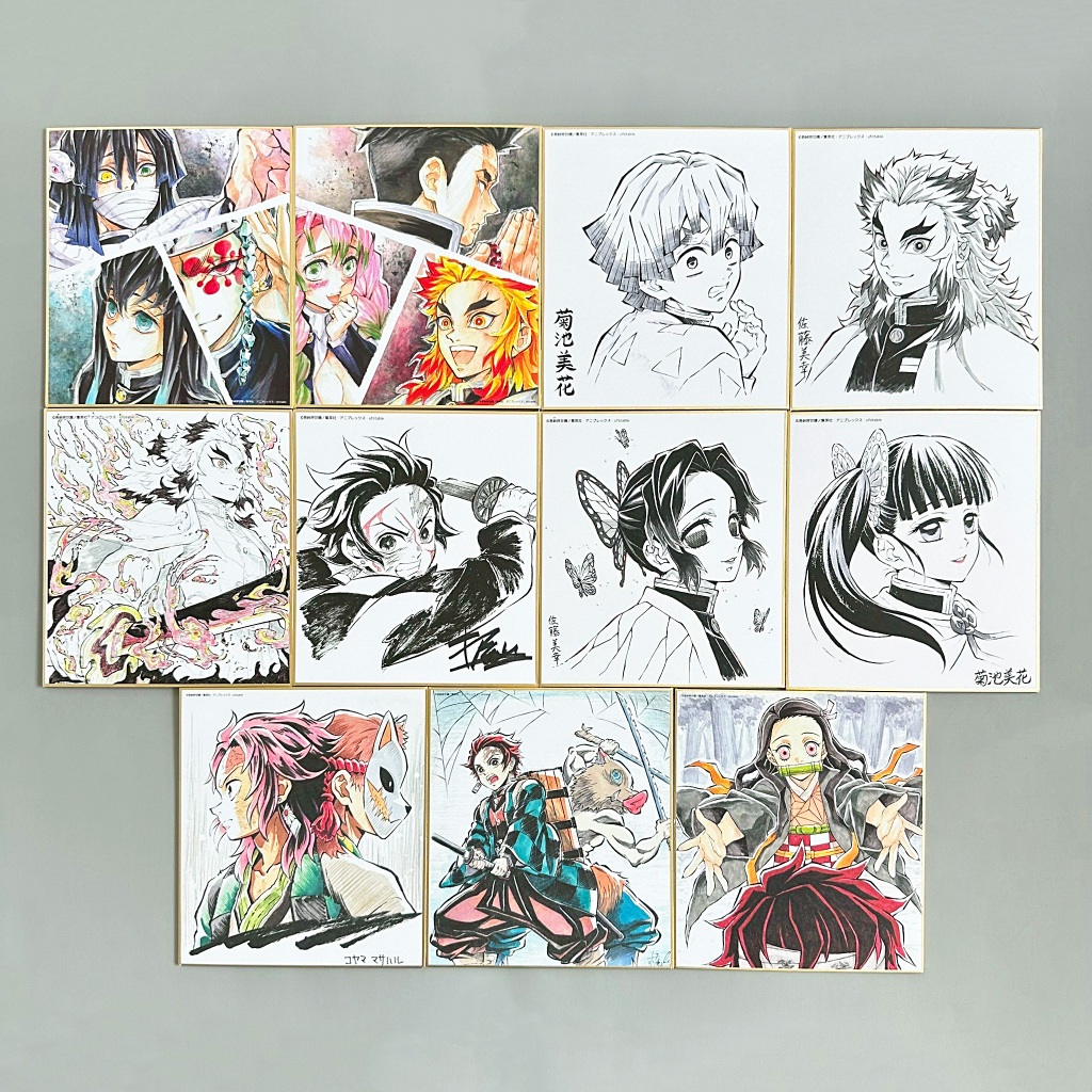 [พร้อมส่งในไทย] Kimetsu no Yaiba Mini Shikishi มินิ ชิกิชิ ดาบพิฆาตอสูร ของแท้ 100% จากญี่ปุ่น