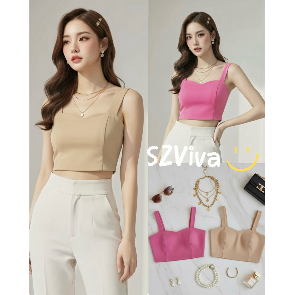 (VIVA) สายเดี่ยวใหญ่ เว้าน้อย #V102