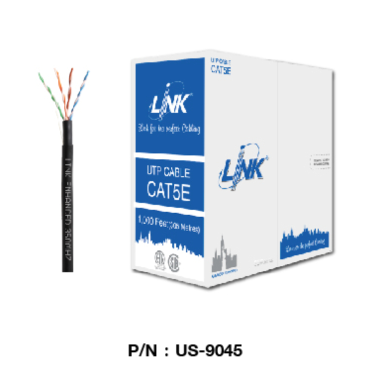 CAT5E UTP Cable (305m/Box) LINK (US-9045) Outdoor