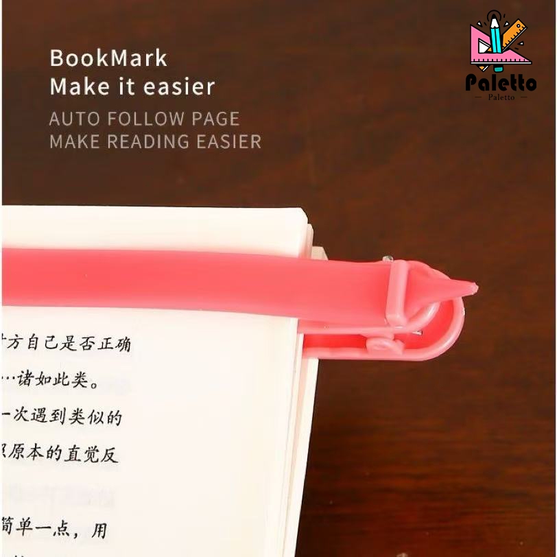 ที่คั่นหนังสือซิลิโคน คลิปปากเป็ด bookmark หลากสี ใช้ได้กับ อุปกรณ์หนังสือ สํานักงานโรงเรียน ราคา ถูกที่สุด ดีลบีเคเค แกลเลอรีภาพที่ 2