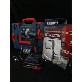 MASARU รุ่น SCDI-220 สว่าน ไขควงกระแทก ไร้สาย บล็อกกระแทก แบบ 2IN1 แบตเตอรี่ 20V