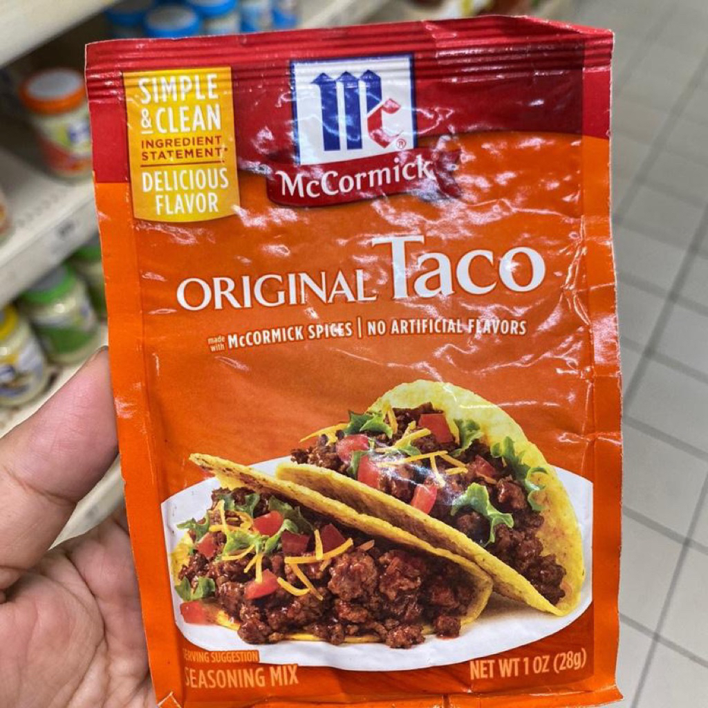#Mccormick Original Taco Seasoning 28G   #แม็คคอร์มิค #ผงสำหรับทำทาโก้ 28 กรัม