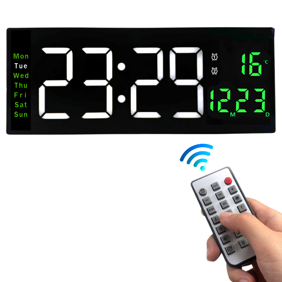 46CM นาฬิกาดิจิตอล นาฬิกาLED นาฬิกาจับเวลาถอยหลัง ปรับแสงได้10ระดับ ปรับAutoได้ สินค้าพร้อมจัดส่ง - รูปที่ 3