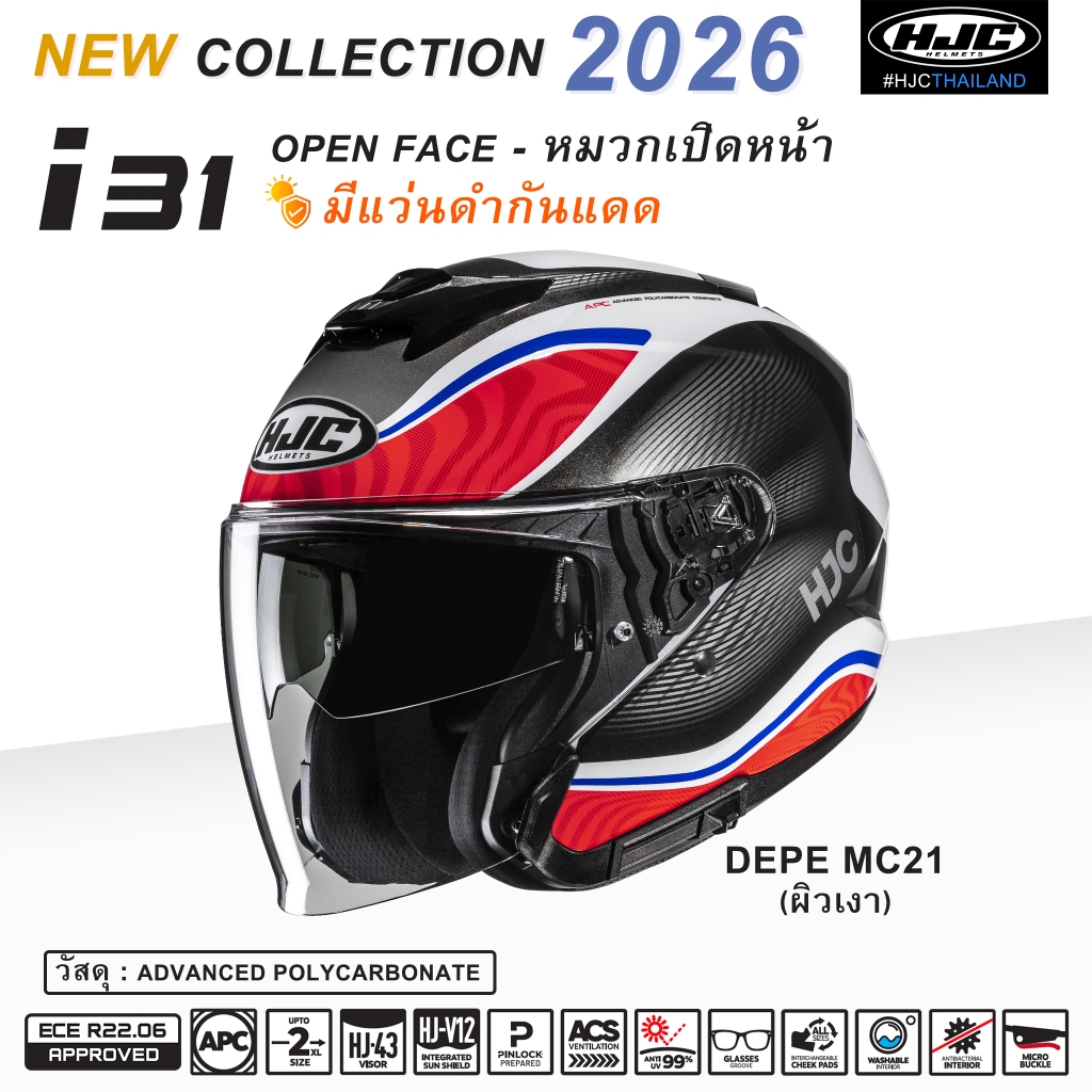 HJC i31 DEPE MC21 !!! New2026 !!!(ผิวเงา)