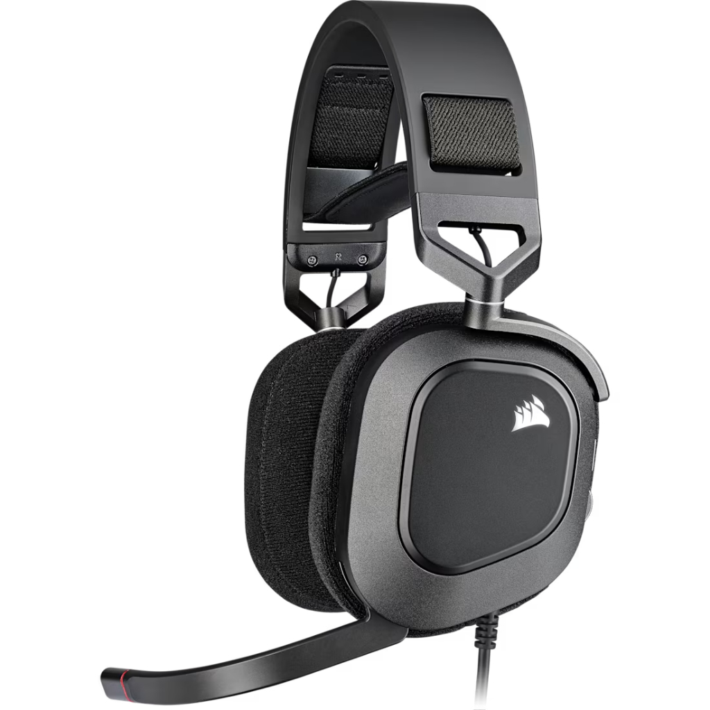 CORSAIR HS80 RGB Black (CA-9011237-AP) USB Wired Gaming Headset **ไม่รวมขาแขวนหูฟัง**